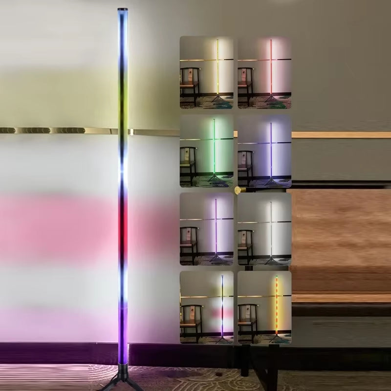 LED Floor Lamp Living Room RGB+WW+CW for Room Decoration USB Power Supply Nordic Houses Decoration Long Ground Floor Lights