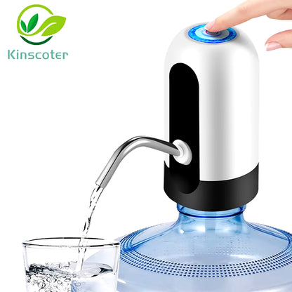 Mini Barreled Electric Liquid Bottle Pump USB Charge Automatic Portable Home Drinking Water Dispenser