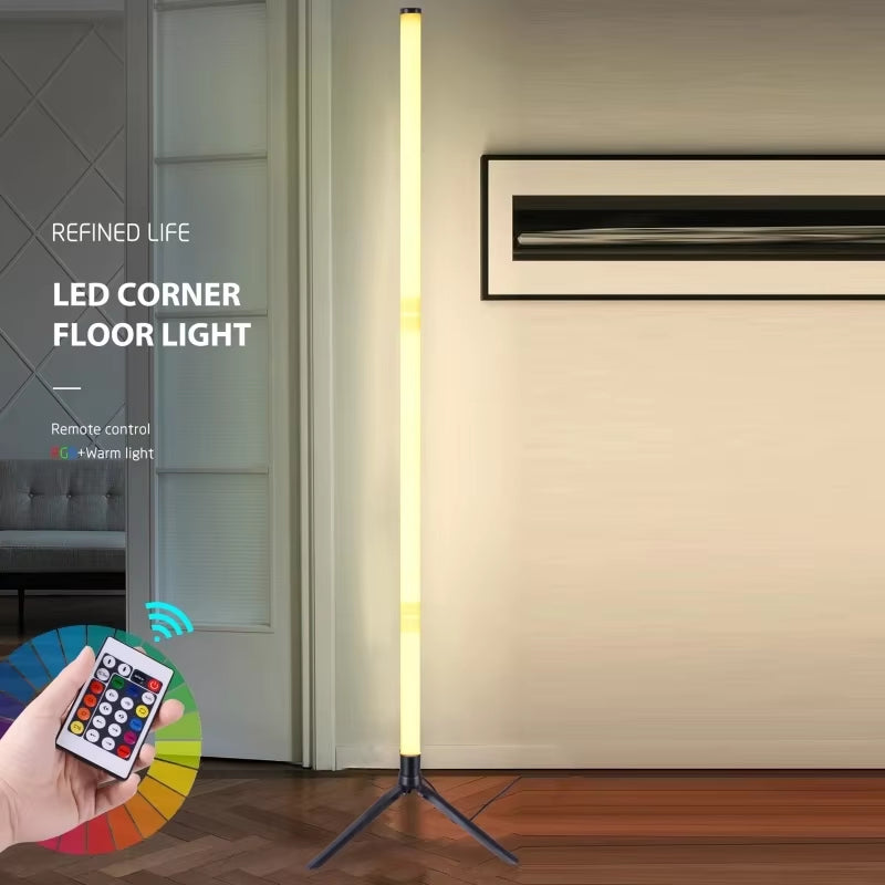 LED Floor Lamp Living Room RGB+WW+CW for Room Decoration USB Power Supply Nordic Houses Decoration Long Ground Floor Lights