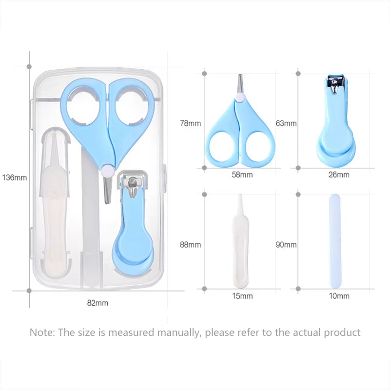 Multi-Piece Baby Health Hygiene Kit Grooming and Health Care Groups Baby Care Nail Cutter Scissors Suit Newborn Cleaning Tools